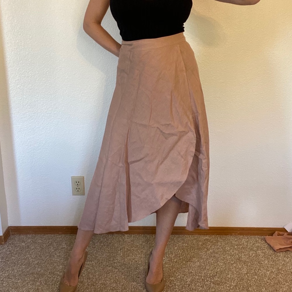 Wilfred wrap skirt rose color size xs